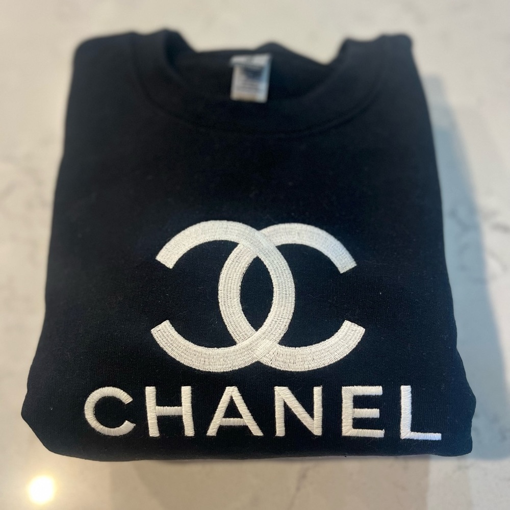 Embroidered Chanel Crewneck